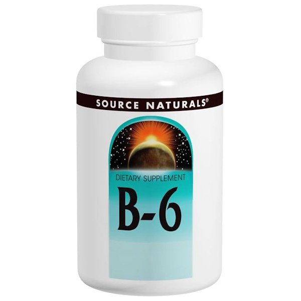 Source Naturals, B-6, 100 mg, 100 Tablets