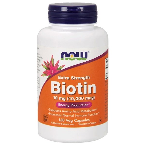 Now Foods, Biotin, 10,000 mcg, 120 Veg Capsules