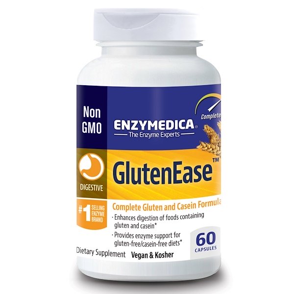 Enzymedica, GlutenEase, 60 Capsules