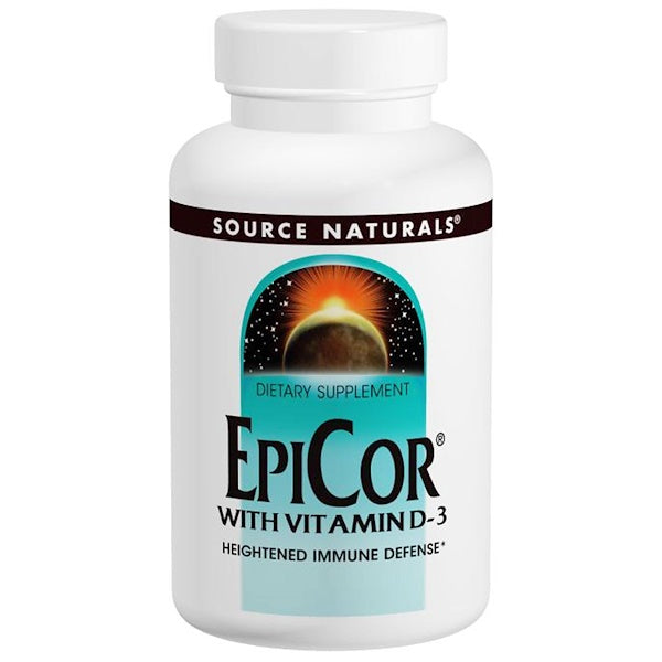 Source Naturals, EpiCor with Vitamin D-3, 500 mg, 30 Capsules