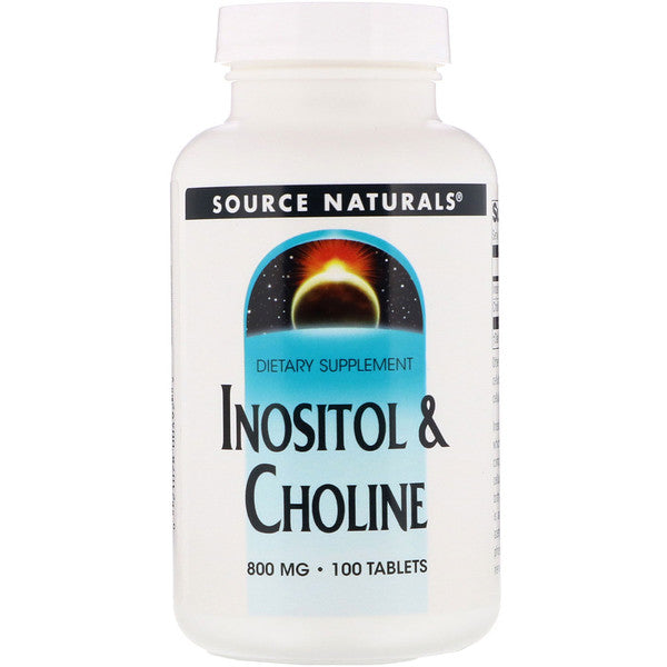 Source Naturals, Inositol & Choline, 800 mg, 100 Tablets