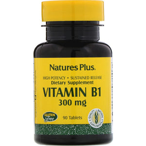 Nature's Plus, Vitamin B-1, 300 mg, 90 Tablets