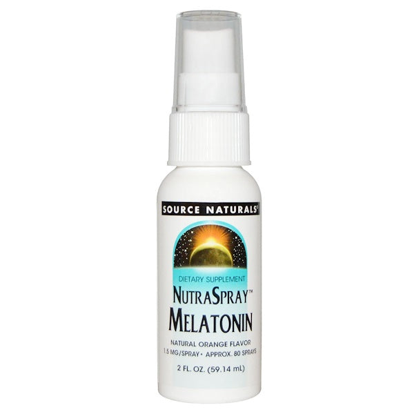 Source Naturals, NutraSpray Melatonin, Natural Orange Flavor, 2 fl oz (59.14 ml)