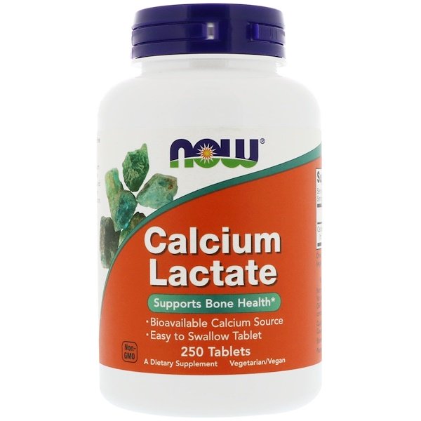 Now Foods, Calcium Lactate, 250 Tablets