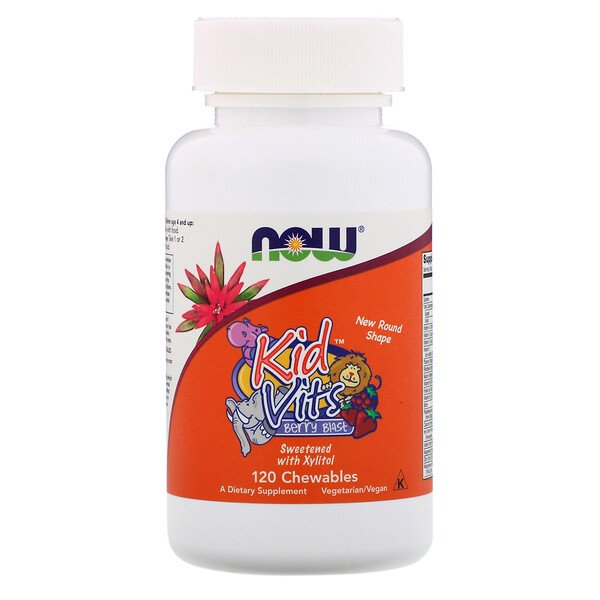 Now Foods, Kid Vits, Berry Blast, 120 Chewables