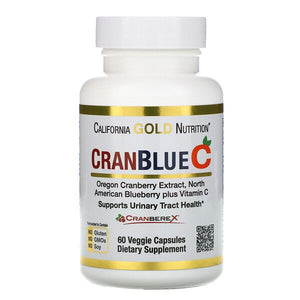 California Gold Nutrition, CranBlueC, Cranberry, Blueberry, Vitamin C, 60 Veggie Capsules