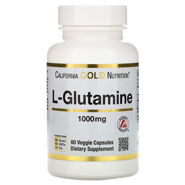 California Gold Nutrition, SPORT L-Glutamine, 1,000 mg, 60 Veggie Capsules