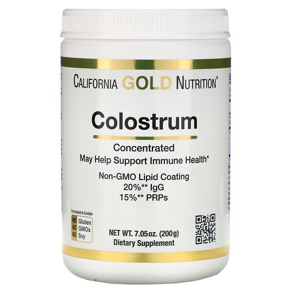 California Gold Nutrition, Colostrum Powder, Concentrated, 7.05 oz (200 g)