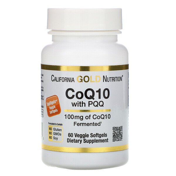 California Gold Nutrition, CoQ10 100 mg with PQQ 10 mg, 60 Veggie Softgels