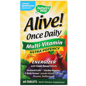 Nature's Way, Alive! Once Daily, Multi-Vitamin, 60 Tablets