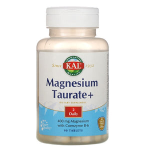 KAL, Magnesium Taurate+, 400 mg, 90 Tablets