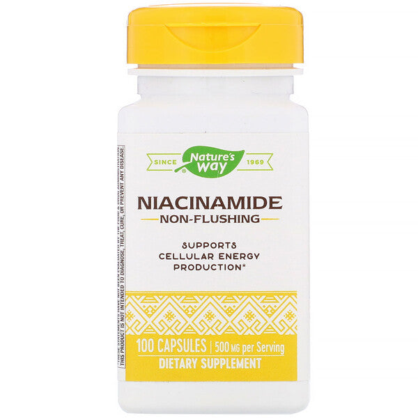 Nature's Way, Niacinamide, 500 mg, 100 Capsules