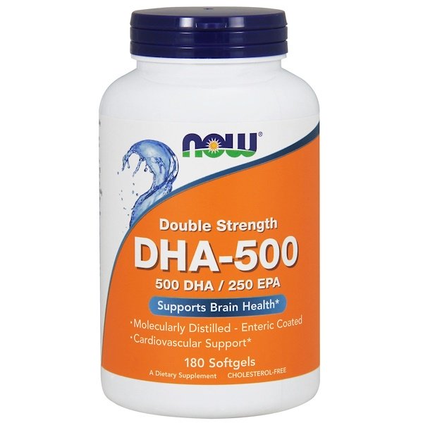 Now Foods, DHA-500/EPA-250, Double Strength, 180 Softgels