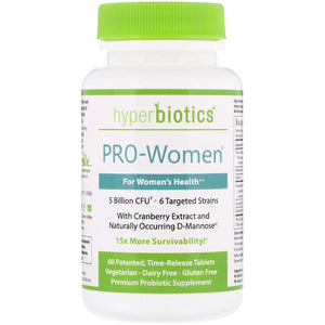 Hyperbiotics, PRO-Women, 5 Billion CFU, 60 Time-Release Tablets