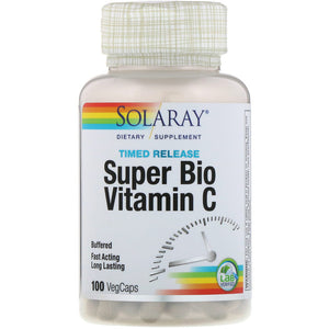 Solaray, Super Bio Vitamin C, Time Release, 100 VegCaps