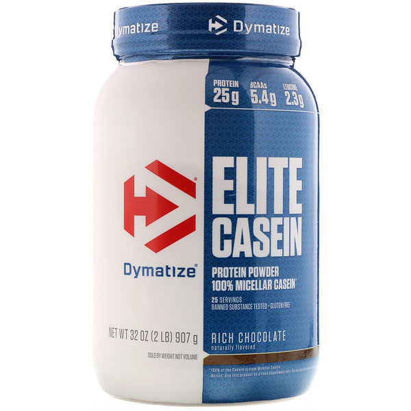 Dymatize Nutrition, Elite Casein, Rich Chocolate, 2 lbs (907 g)