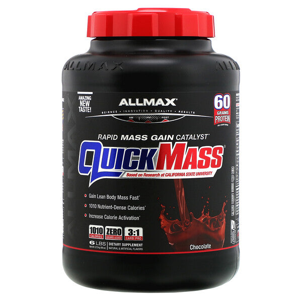 ALLMAX Nutrition, QuickMass, Rapid Mass Gain Catalyst, Chocolate, 6 lbs (2.72 kg)