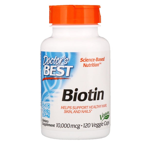 Doctor's Best, Biotin, 10,000 mcg, 120 Veggie Caps