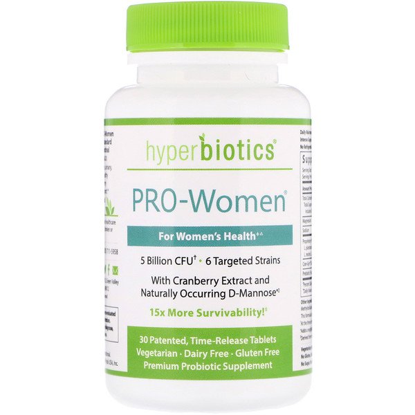 Hyperbiotics, PRO-Women, 5 Billion CFU, 30 Time-Release Tablets