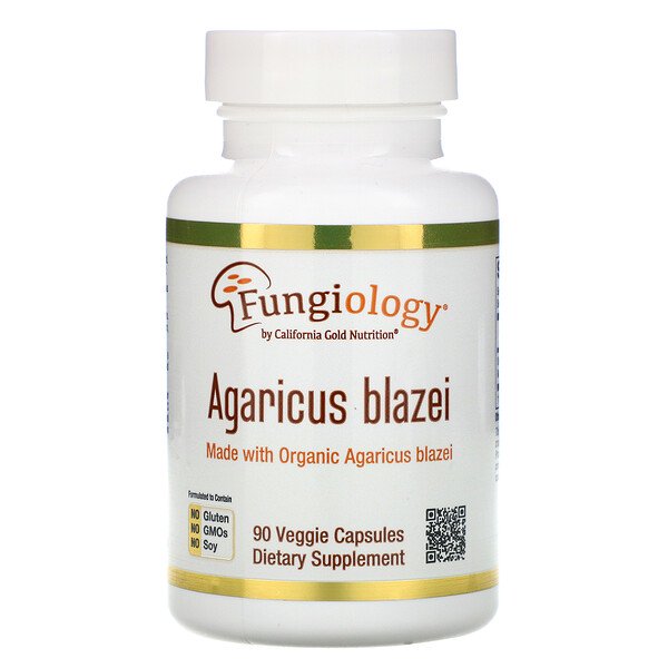 California Gold Nutrition, Agaricus Blazei, Full Spectrum, Organic Certified, 90 Veggie Capsules