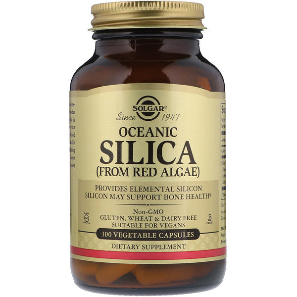 Solgar, Oceanic Silica From Red Algae, 100 Vegetable Capsules