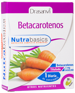 Beta Carotene 10mg 30 pearls Nutrabasicos