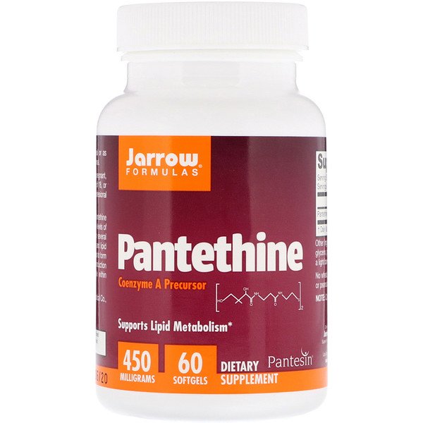 Jarrow Formulas, Pantethine, 450 mg, 60 Softgels