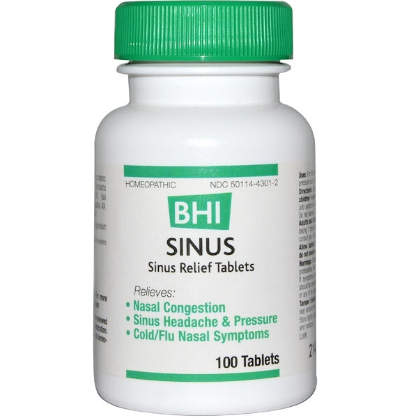 MediNatura, BHI, Sinus, 100 Tablets