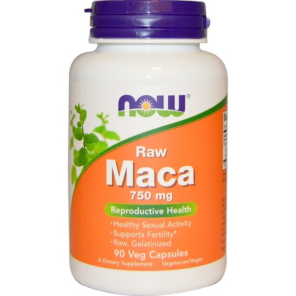 Now Foods, Maca, Raw, 750 mg, 90 Veg Capsules