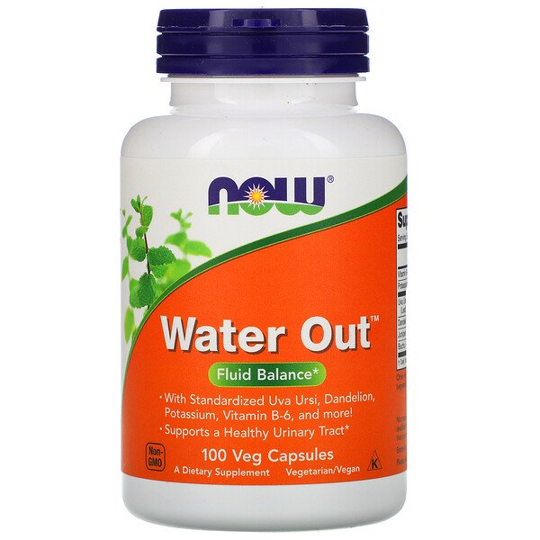 Now Foods, Water Out, Fluid Balance, 100 Veg Capsules