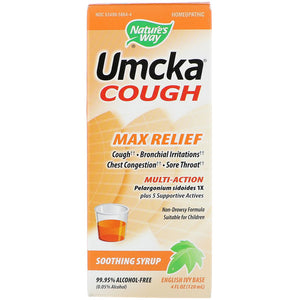 Nature's Way, Umcka Cough, Max Relief, Soothing Syrup, 4 oz (120 ml)