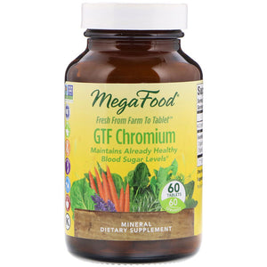 MegaFood, GTF Chromium, 60 Tablets