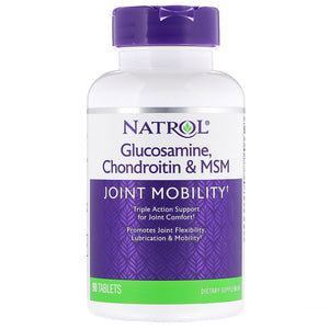 Natrol, Glucosamine, Chondroitin & MSM, 90 Tablets