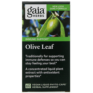 Gaia Herbs, Olive Leaf, 60 Vegan Liquid Phyto-Caps