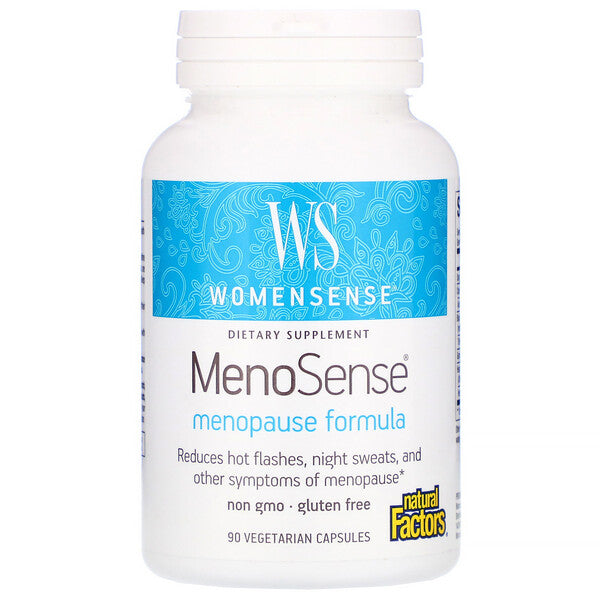Natural Factors, WomenSense, MenoSense, Menopause Formula, 90 Vegetarian Capsules