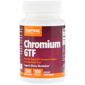 Jarrow Formulas, Chromium GTF, 200 mcg, 100 Capsules