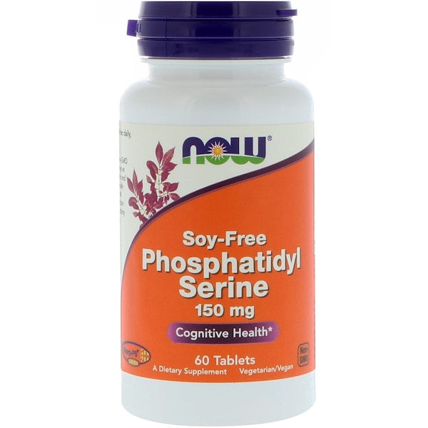 Now Foods, Phosphatidyl Serine, Soy-Free, 150 mg, 60 Tablets