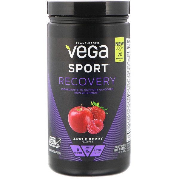 Vega, Sport, Recovery, Apple Berry, 19 oz (540 g)