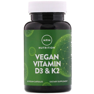 MRM, Vegan Vitamin D3 & K2, 60 Vegan Capsules