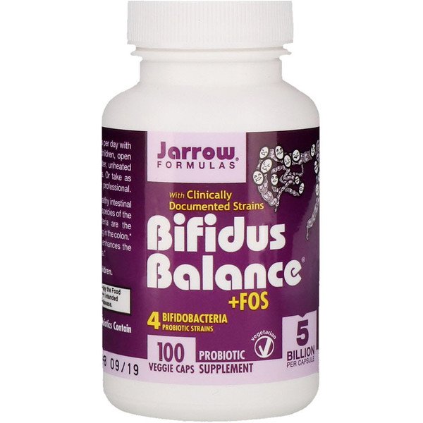 Jarrow Formulas, Bifidus Balance +FOS, 100 Veggie Caps (Ice)