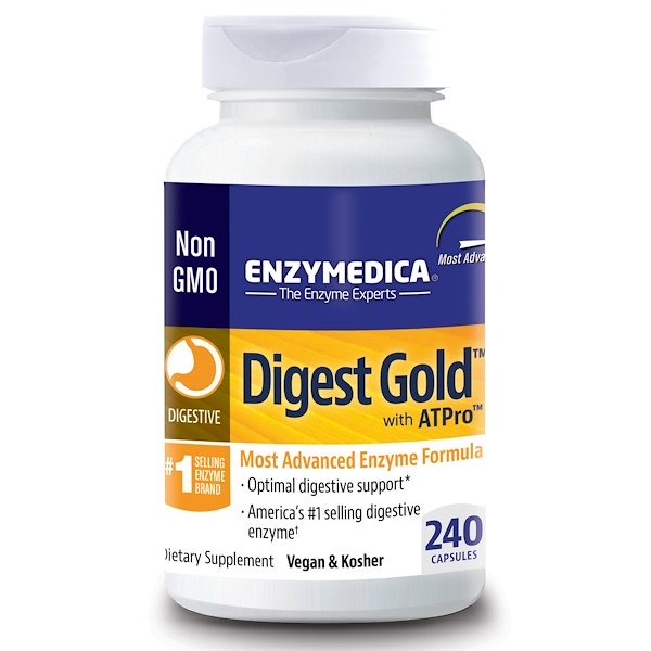 Enzymedica, Digest Gold with ATPro, 240 Capsules