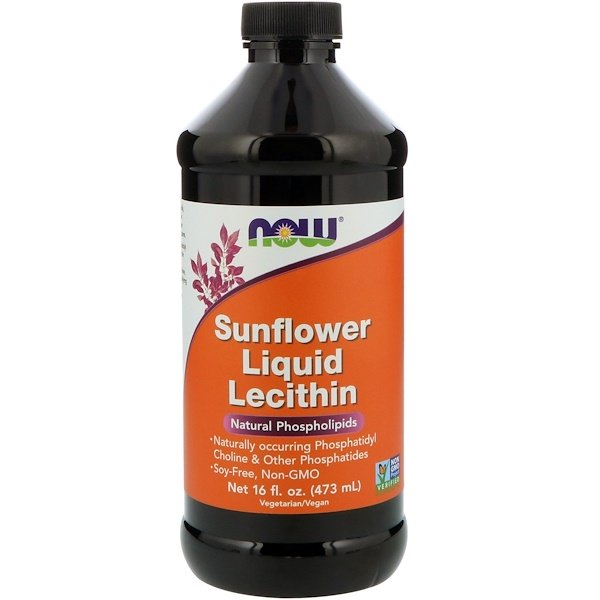 Now Foods, Sunflower Liquid Lecithin, 16 fl oz (473 ml)