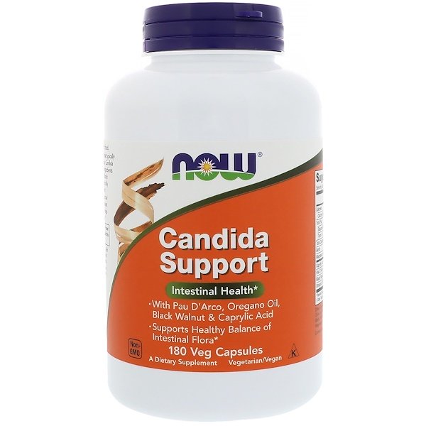 Now Foods, Candida Support, 180 Veg Capsules