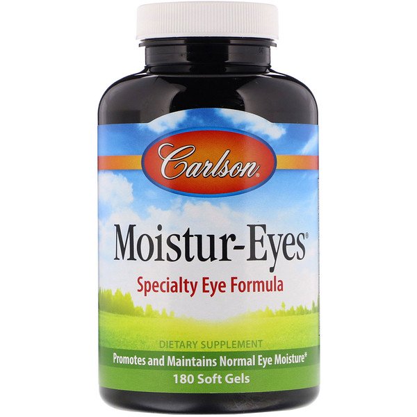 Carlson Labs, Moisture-Eyes, 180 Soft Gels
