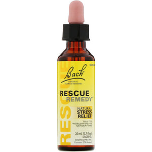 Bach, Original Flower Remedies, Rescue Remedy, Natural Stress Relief, 0.35 fl oz (10 ml)