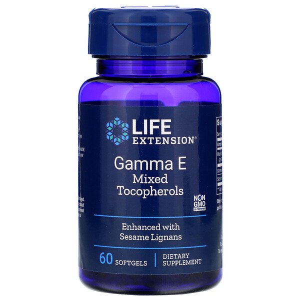 Life Extension, Gamma E Mixed Tocopherols, 60 Softgels