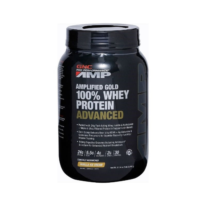 GNC AMP Gold 100% Whey Protein Advanced (Vanilla) 1.96lbs