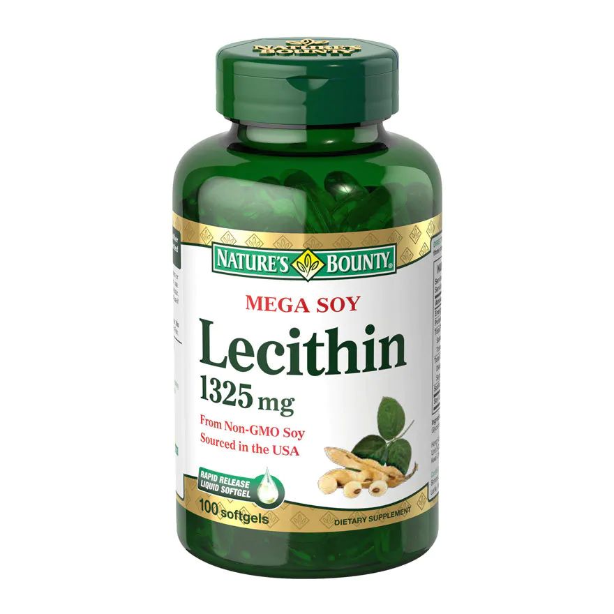 Mega Soy Lecithin 1325 mg 100 softgels