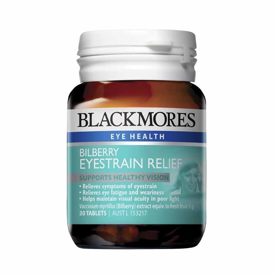 Blackmores Bilberry Eyestrain Relief 30 Tablets