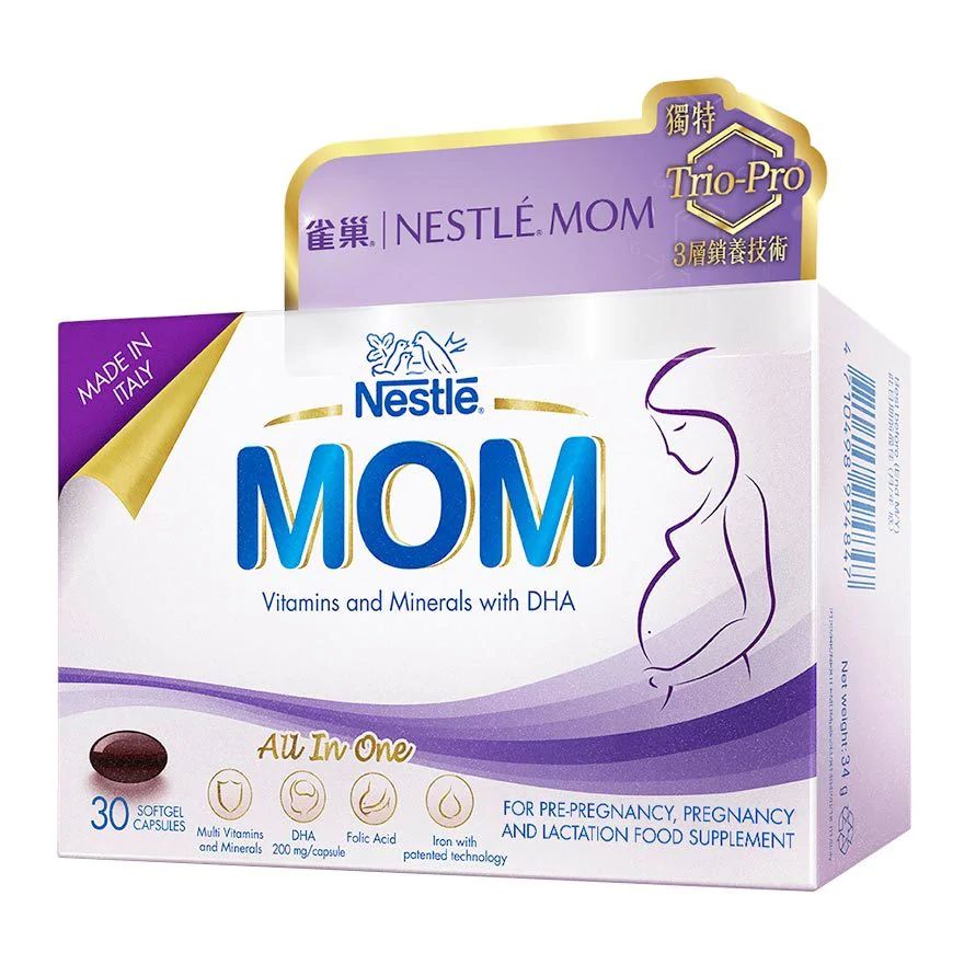 Nestle Mom Vitamin & Mineral with DHA 30s'